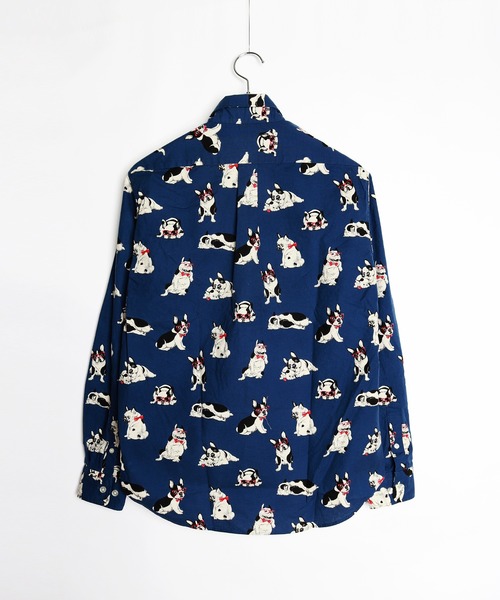 WESTSEA（ウエストシー）の「日本製 アニマルプリント 総柄シャツ（シャツ/ブラウス・メンズ・ベージュ/ネイビー/グリーン/ゼブラ/アニマル・M/L/XL）」の16枚目の写真