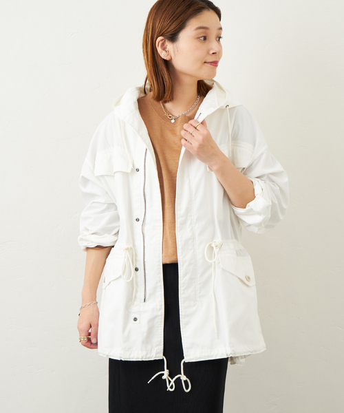 ARMY TWILL（アーミーツイル）の「別注【ARMY TWILL / アーミーツイル】HOODED COAT：コート◆（その他アウター・レディース・ブラック/ホワイト・FREE）」の11枚目の写真