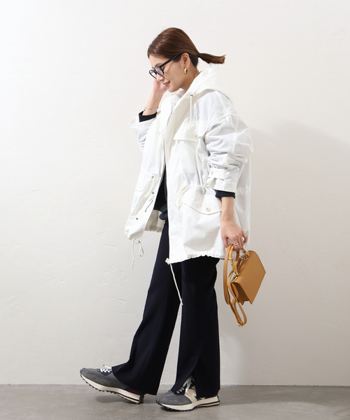 ARMY TWILL（アーミーツイル）の「別注【ARMY TWILL / アーミーツイル】HOODED COAT：コート◆（その他アウター・レディース・ブラック/ホワイト・FREE）」の14枚目の写真