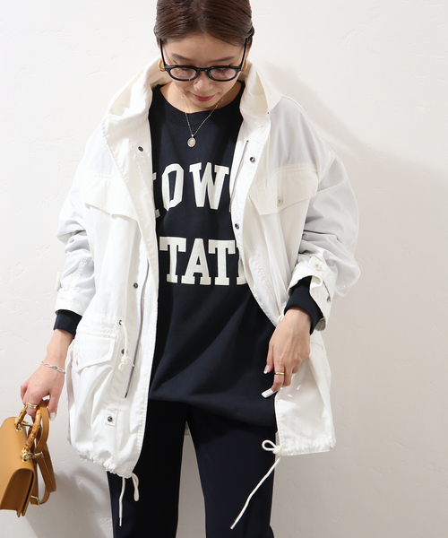 ARMY TWILL（アーミーツイル）の「別注【ARMY TWILL / アーミーツイル】HOODED COAT：コート◆（その他アウター・レディース・ブラック/ホワイト・FREE）」の15枚目の写真