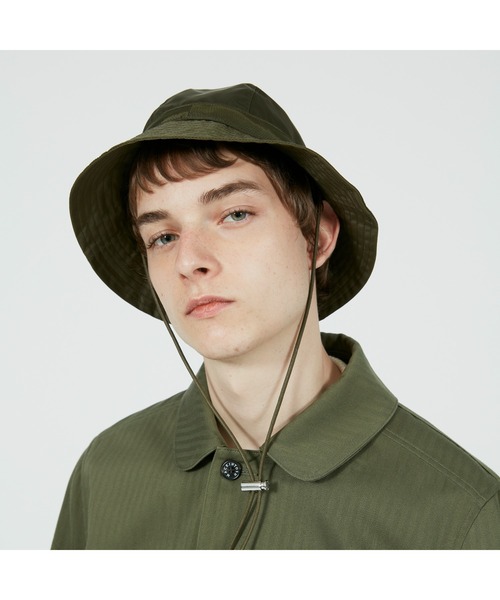 Mackintosh(マッキントッシュ)の「BENTHOUL RAIN HAT(ハット・メンズ・カーキ/ブラック・XL/L)」の7枚目の写真