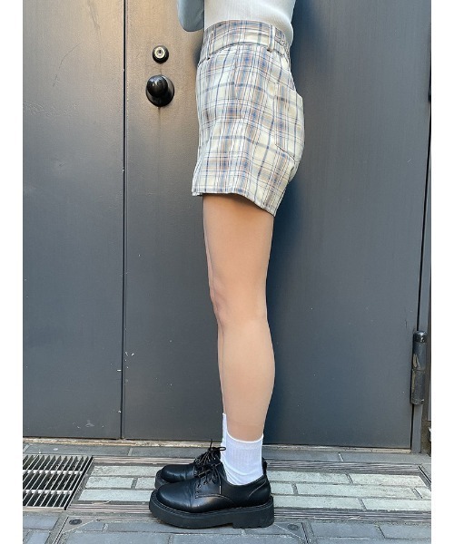 ENVYM（アンビー）の「フロントデザインＳＰＴ（その他パンツ・レディース・ブラック/ベージュ/チェック/グレー・FREE）」の18枚目の写真