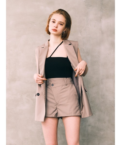 ENVYM（アンビー）の「フロントデザインＳＰＴ（その他パンツ・レディース・ブラック/ベージュ/チェック/グレー・FREE）」の22枚目の写真