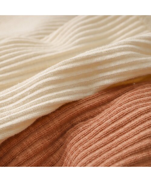 apres les cours（アプレレクール）の「WEB限定 ベビーリブボンネット（その他ベビー用品・キッズ・イエロー/ターコイズブルー/ブラウン/オレンジ/アイボリー・48）」の10枚目の写真