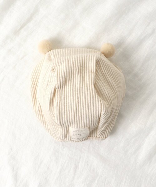 apres les cours（アプレレクール）の「WEB限定 ベビーリブボンネット（その他ベビー用品・キッズ・イエロー/ターコイズブルー/ブラウン/オレンジ/アイボリー・48）」の12枚目の写真