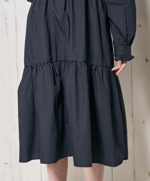Clice de Paris(クリシェドゥパリス)の「K/フリル衿ワンピース(ワンピース・レディース・ホワイト/ブラック・ONESIZE)」の11枚目の写真