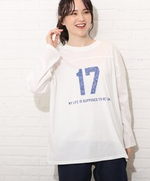 Cutie Blonde | 【S-L】ナンバーロゴロンT(Tシャツ/カットソー)