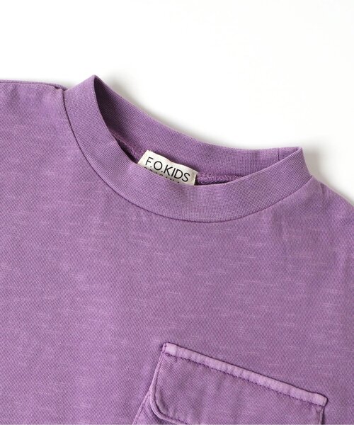 F.O.KIDS(エフオーキッズ)の「製品染ポケットTシャツ(Tシャツ/カットソー・キッズ・ベージュ/イエロー/グリーン/ブルー/パープル/チャコール・130/95/110/80/100/140/120/90)」の17枚目の写真