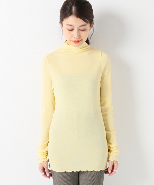 IENA LA BOUCLE ドットチュールタートルネックプルオーバー IENA LA BOUCLE（イエナラブークル） ニット セーター IENA LA BOUCLE