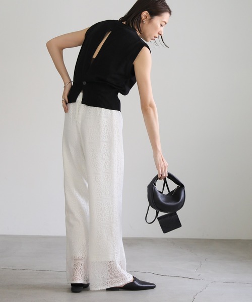 パッチワークレースイージーパンツ（その他パンツ）｜select MOCA