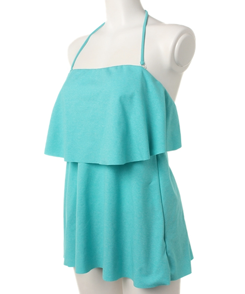 IRONY（アイロニー）の「ダブルフリル＆デニムキャミキニ 【水着】（水着・レディース・ターコイズブルー/ピンク/ネイビー・ONE SIZE）」の4枚目の写真