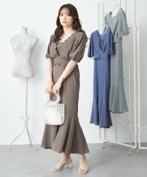 earth music&ecology | ＳＥＴ２点ショートブラウス＋キャミワンピース(ワンピース)