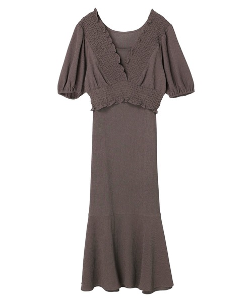 earth music&ecology（アースミュージックアンドエコロジー）の「ＳＥＴ２点ショートブラウス＋キャミワンピース（ワンピース・レディース・ブルー/モカ/チェック・FREE）」の16枚目の写真