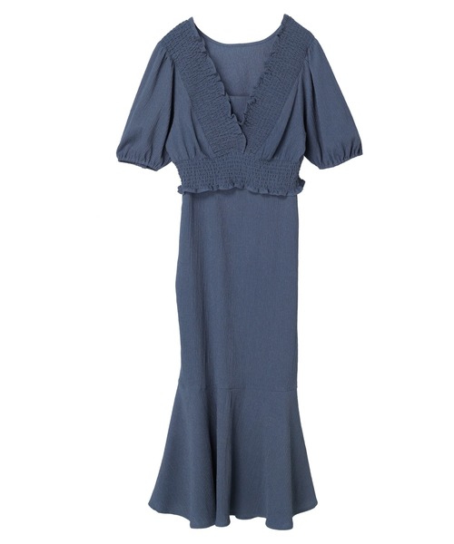 earth music&ecology（アースミュージックアンドエコロジー）の「ＳＥＴ２点ショートブラウス＋キャミワンピース（ワンピース・レディース・ブルー/モカ/チェック・FREE）」の21枚目の写真