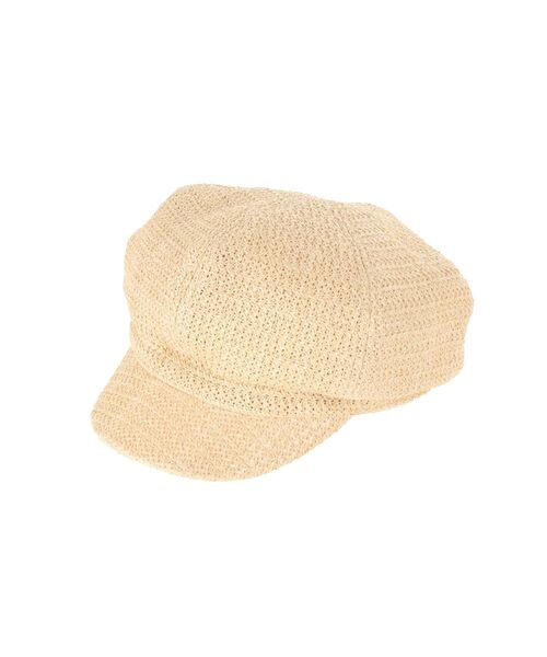 jouetie（ジュエティ）の「ペーパーカラーキャスケット（キャスケット・レディース・ブラック/ベージュ・FREE）」の4枚目の写真