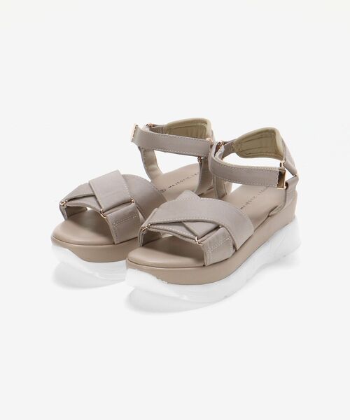 MAJESTIC LEGON(マジェスティックレゴン)の「ボリューミークロススポサン(サンダル・レディース・ブラック/ベージュ/アイボリー・MEDIUM/LARGE)」の14枚目の写真