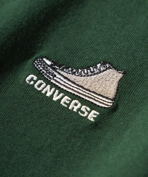 CONVERSE(コンバース)の「【CONVERSE/コンバース】ワンポイントシューズ刺繍リンガーTシャツ/袖配色/ラグランT/ユニセックス(Tシャツ/カットソー・レディース・グリーン/ホワイト/アッシュグレー/チャコールグレー・L/XL/M)」の11枚目の写真