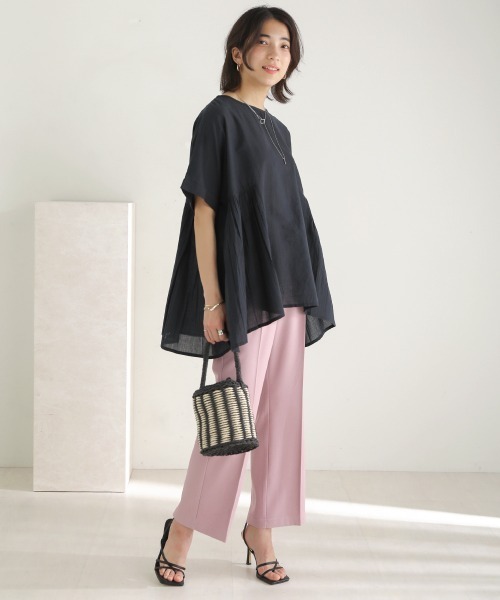 Bou Jeloud（ブージュルード）の「コットン100綿ボイルトップス（その他トップス・レディース・チャコールグレー/オフホワイト/グリーン/キャメル・FREE）」の16枚目の写真