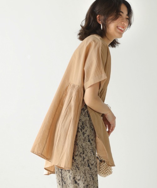 Bou Jeloud（ブージュルード）の「コットン100綿ボイルトップス（その他トップス・レディース・チャコールグレー/オフホワイト/グリーン/キャメル・FREE）」の11枚目の写真