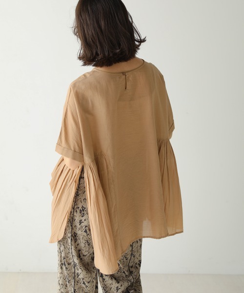 Bou Jeloud（ブージュルード）の「コットン100綿ボイルトップス（その他トップス・レディース・チャコールグレー/オフホワイト/グリーン/キャメル・FREE）」の14枚目の写真