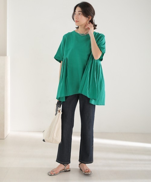 Bou Jeloud（ブージュルード）の「コットン100綿ボイルトップス（その他トップス・レディース・チャコールグレー/オフホワイト/グリーン/キャメル・FREE）」の19枚目の写真