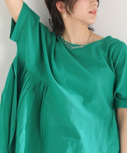 Bou Jeloud（ブージュルード）の「コットン100綿ボイルトップス（その他トップス・レディース・チャコールグレー/オフホワイト/グリーン/キャメル・FREE）」の20枚目の写真