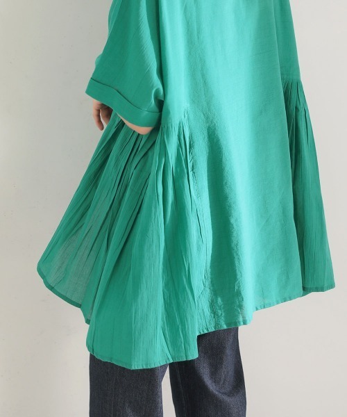 Bou Jeloud（ブージュルード）の「コットン100綿ボイルトップス（その他トップス・レディース・チャコールグレー/オフホワイト/グリーン/キャメル・FREE）」の22枚目の写真