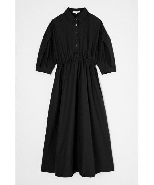 MOUSSY(マウジー)の「DROP PUFF SLEEVE SH ドレス(シャツワンピース・レディース・ホワイト/ブラック/ライトベージュ・2/1)」の3枚目の写真