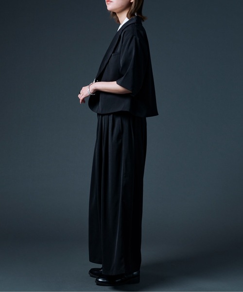 Ellno Loset（エルノロゼット）の「ハカマワイドパンツ（スラックス・メンズ・ブラック・SMALL/MEDIUM/LARGE）」の9枚目の写真