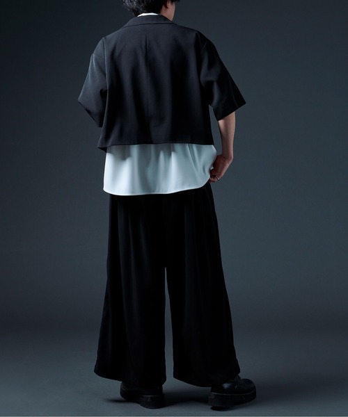 Ellno Loset（エルノロゼット）の「ハカマワイドパンツ（スラックス・メンズ・ブラック・SMALL/MEDIUM/LARGE）」の14枚目の写真