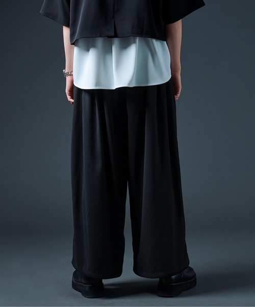 Ellno Loset（エルノロゼット）の「ハカマワイドパンツ（スラックス・メンズ・ブラック・SMALL/MEDIUM/LARGE）」の13枚目の写真