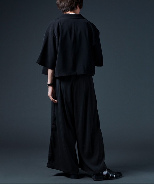 Ellno Loset（エルノロゼット）の「ハカマワイドパンツ（スラックス・メンズ・ブラック・SMALL/MEDIUM/LARGE）」の17枚目の写真