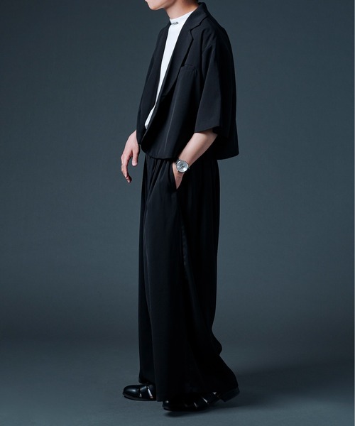 Ellno Loset（エルノロゼット）の「ハカマワイドパンツ（スラックス・メンズ・ブラック・SMALL/MEDIUM/LARGE）」の18枚目の写真