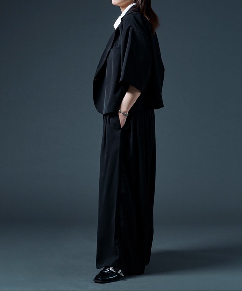 Ellno Loset（エルノロゼット）の「ハカマワイドパンツ（スラックス・メンズ・ブラック・SMALL/MEDIUM/LARGE）」の21枚目の写真