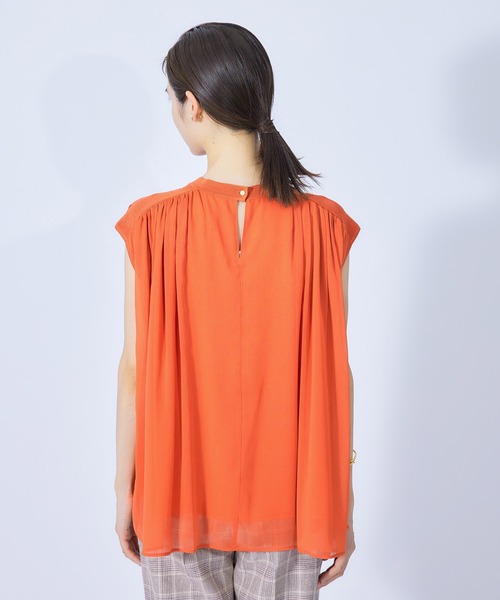 楊柳ニットコンビブラウス