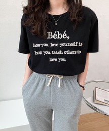 Diosfront | カラーロゴ刺繍カットソー(Tシャツ/カットソー)