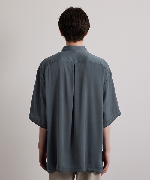 JUNRED(ジュンレッド)の「ドレープサテンレギュラーカラーシャツ(シャツ/ブラウス・メンズ・ブルー系その他4/ライトグレー/チャコールグレー/ライトグリーン・L/M/S)」の9枚目の写真