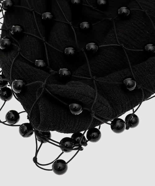LOW CLASSIC(ロウ クラシック)の「BEADS BAG(ハンドバッグ・レディース・ブラック/アイボリー・ONE SIZE)」の4枚目の写真