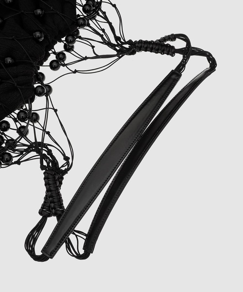 LOW CLASSIC(ロウ クラシック)の「BEADS BAG(ハンドバッグ・レディース・ブラック/アイボリー・ONE SIZE)」の5枚目の写真