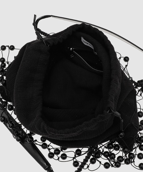 LOW CLASSIC(ロウ クラシック)の「BEADS BAG(ハンドバッグ・レディース・ブラック/アイボリー・ONE SIZE)」の6枚目の写真