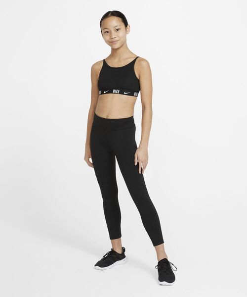 ナイキ キッズ スポーツブラ Nike Girls' Trophy Sports Bra - Black NIKE（ナイキ）の「ナイキ トロフィー ジュニア (ガールズ) スポーツ