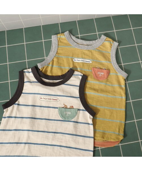 BREEZE（ブリーズ）の「湯舟ポケットタンクトップ（タンクトップ・キッズ・ライム/アイボリー・140/110/90/120/130/100/80）」の9枚目の写真