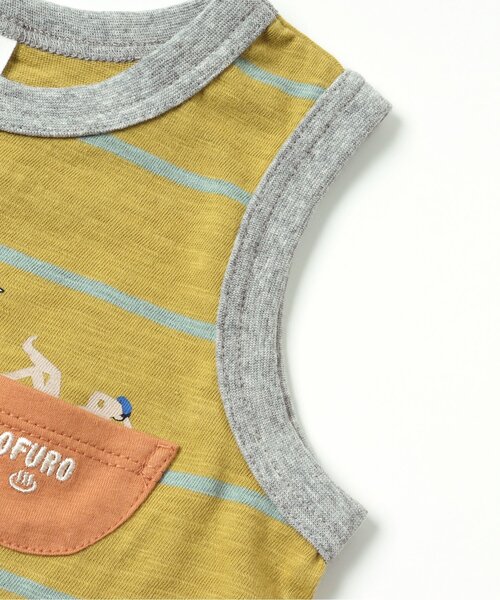 BREEZE（ブリーズ）の「湯舟ポケットタンクトップ（タンクトップ・キッズ・ライム/アイボリー・140/110/90/120/130/100/80）」の3枚目の写真