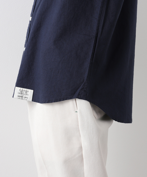 B.C STOCK（ベーセーストック）の「10シュウネンブレーメンシャツ（シャツ/ブラウス・メンズ・ネイビー/ホワイト系その他/ベージュ・LARGE/MEDIUM）」の14枚目の写真