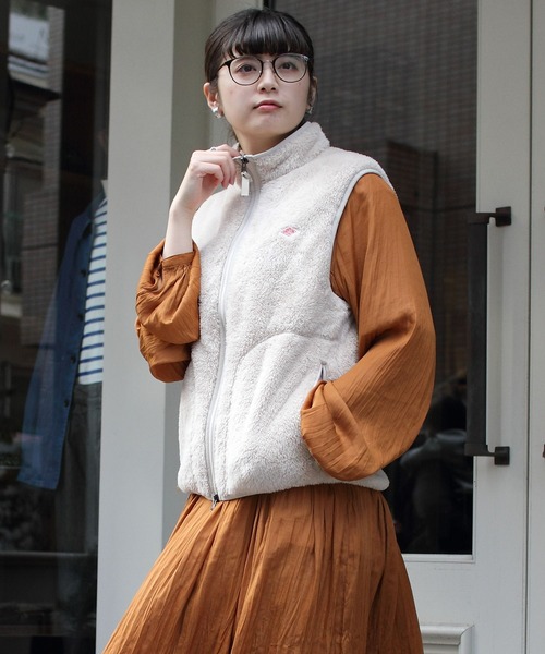 DANTON(ダントン)の「DANTON/ダントン ハイパイル ジップスタンドカラーベスト HIGH PILE ZIP STANDCOLLAR VEST DT-A0176 HPF(ウィメンズ)(ベスト・レディース・チャコールグレー/ブラック/ナチュラル/クリーム・38)」の17枚目の写真