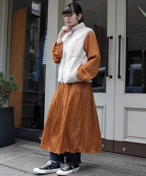 DANTON(ダントン)の「DANTON/ダントン ハイパイル ジップスタンドカラーベスト HIGH PILE ZIP STANDCOLLAR VEST DT-A0176 HPF(ウィメンズ)(ベスト・レディース・チャコールグレー/ブラック/ナチュラル/クリーム・38)」の18枚目の写真