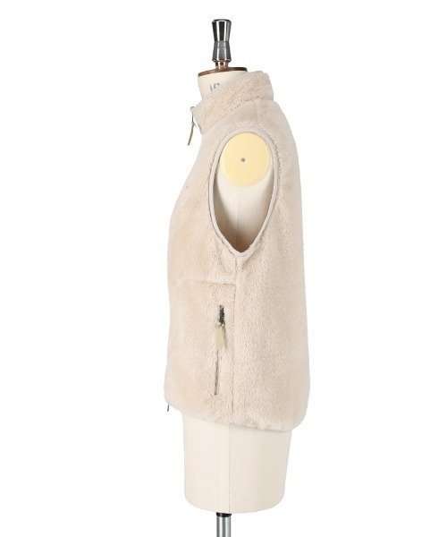 DANTON(ダントン)の「DANTON/ダントン ハイパイル ジップスタンドカラーベスト HIGH PILE ZIP STANDCOLLAR VEST DT-A0176 HPF(ウィメンズ)(ベスト・レディース・チャコールグレー/ブラック/ナチュラル/クリーム・38)」の21枚目の写真