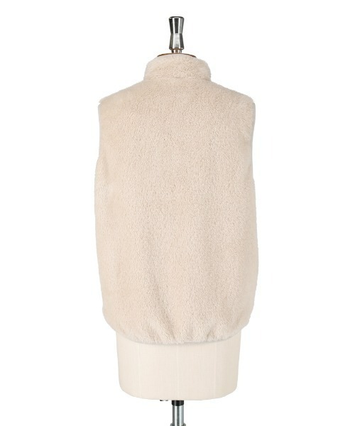 DANTON(ダントン)の「DANTON/ダントン ハイパイル ジップスタンドカラーベスト HIGH PILE ZIP STANDCOLLAR VEST DT-A0176 HPF(ウィメンズ)(ベスト・レディース・チャコールグレー/ブラック/ナチュラル/クリーム・38)」の22枚目の写真