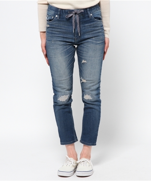 CIAOPANIC TYPY（チャオパニックティピー）の「【oblekt】オブレクトジョガーデニムパンツ（デニムパンツ・レディース・ブルー/ネイビー・MEDIUM/SMALL）」の4枚目の写真