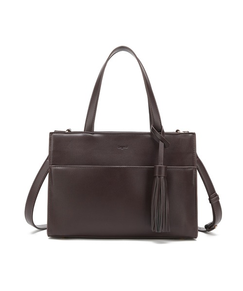 Ungrid(アングリッド)の「【Ungrid/アングリッド】スムース ビッグタッセル 10ポケット多機能ハンドバッグ(ハンドバッグ・レディース・ブラック/カーキ/アイボリー/キャメル/ベージュ系その他/ダークブラウン/ベージュ/ブルー系その他・FREE)」の3枚目の写真